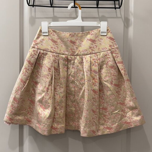Moulinette Soeurs Dresses & Skirts - Moulinette Soeurs Sugarplum Brocade Skirt 0 Pink Gold Metallic Whimsical